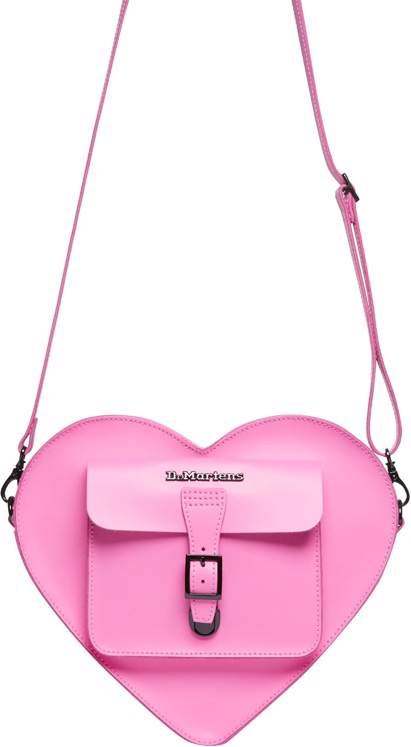 Dr. Martens Transparent Heart Shaped Backpack Pink Kiev+pink Smooth