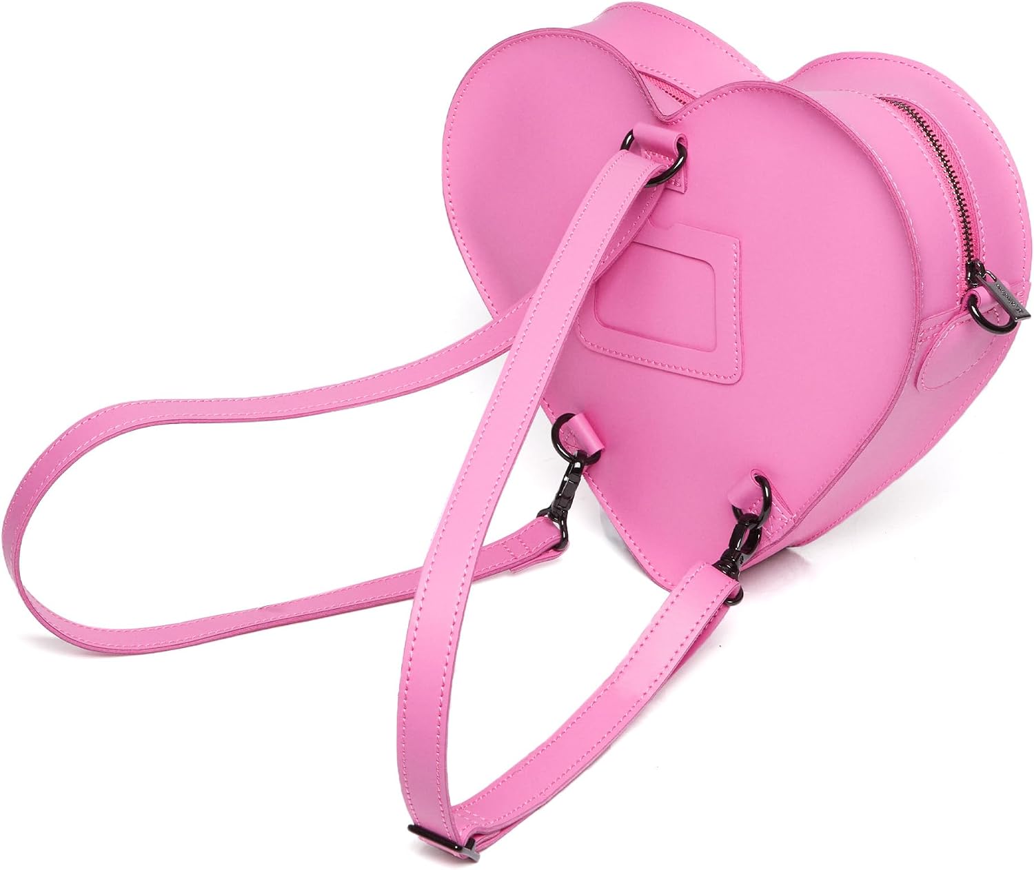 Dr. Martens Transparent Heart Shaped Backpack Pink Kiev+pink Smooth