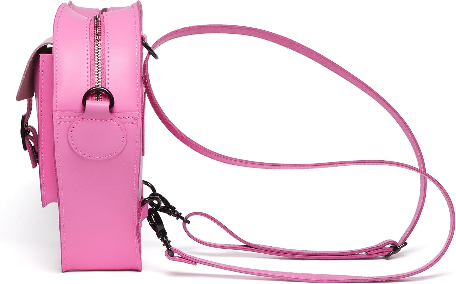 Dr. Martens Transparent Heart Shaped Backpack Pink Kiev+pink Smooth