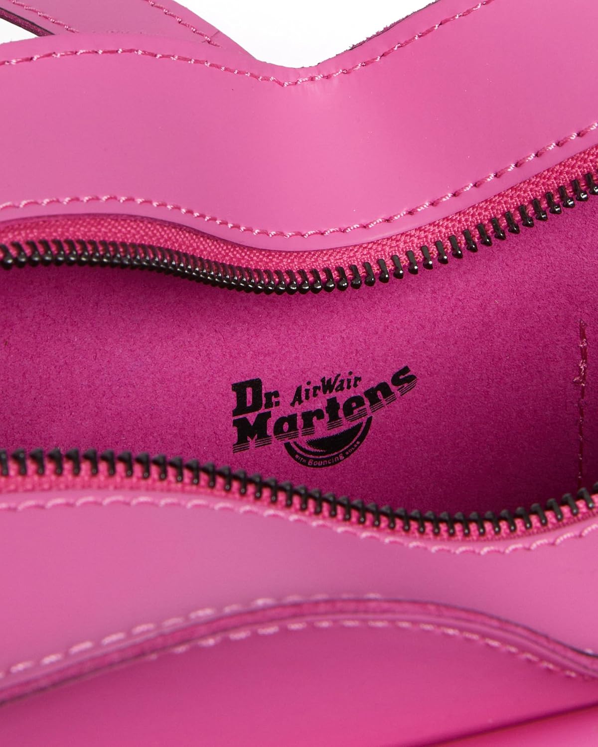 Dr. Martens Transparent Heart Shaped Backpack Pink Kiev+pink Smooth