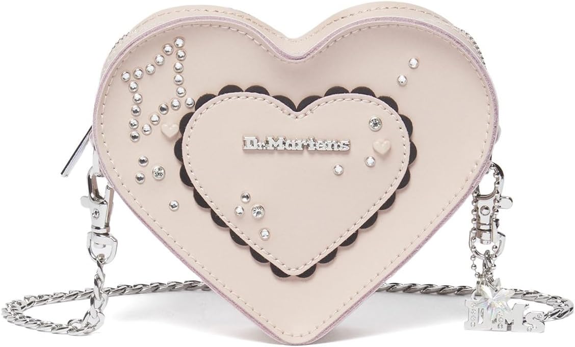 Dr. Martens Transparent Heart Shaped Backpack Powder Pink+black Kiev