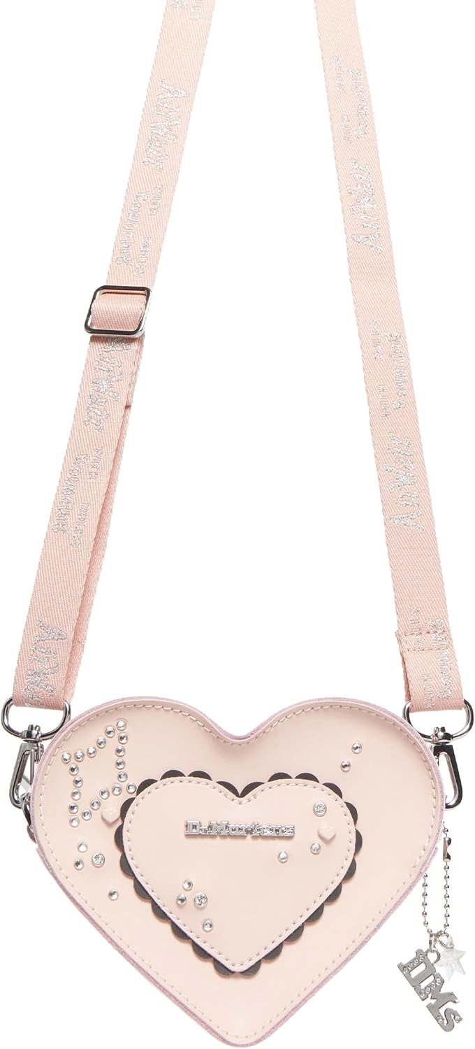 Dr. Martens Transparent Heart Shaped Backpack Powder Pink+black Kiev
