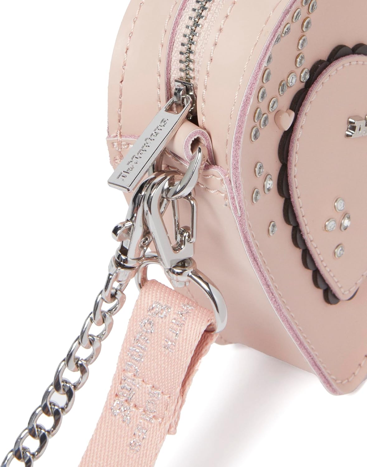 Dr. Martens Transparent Heart Shaped Backpack Powder Pink+black Kiev