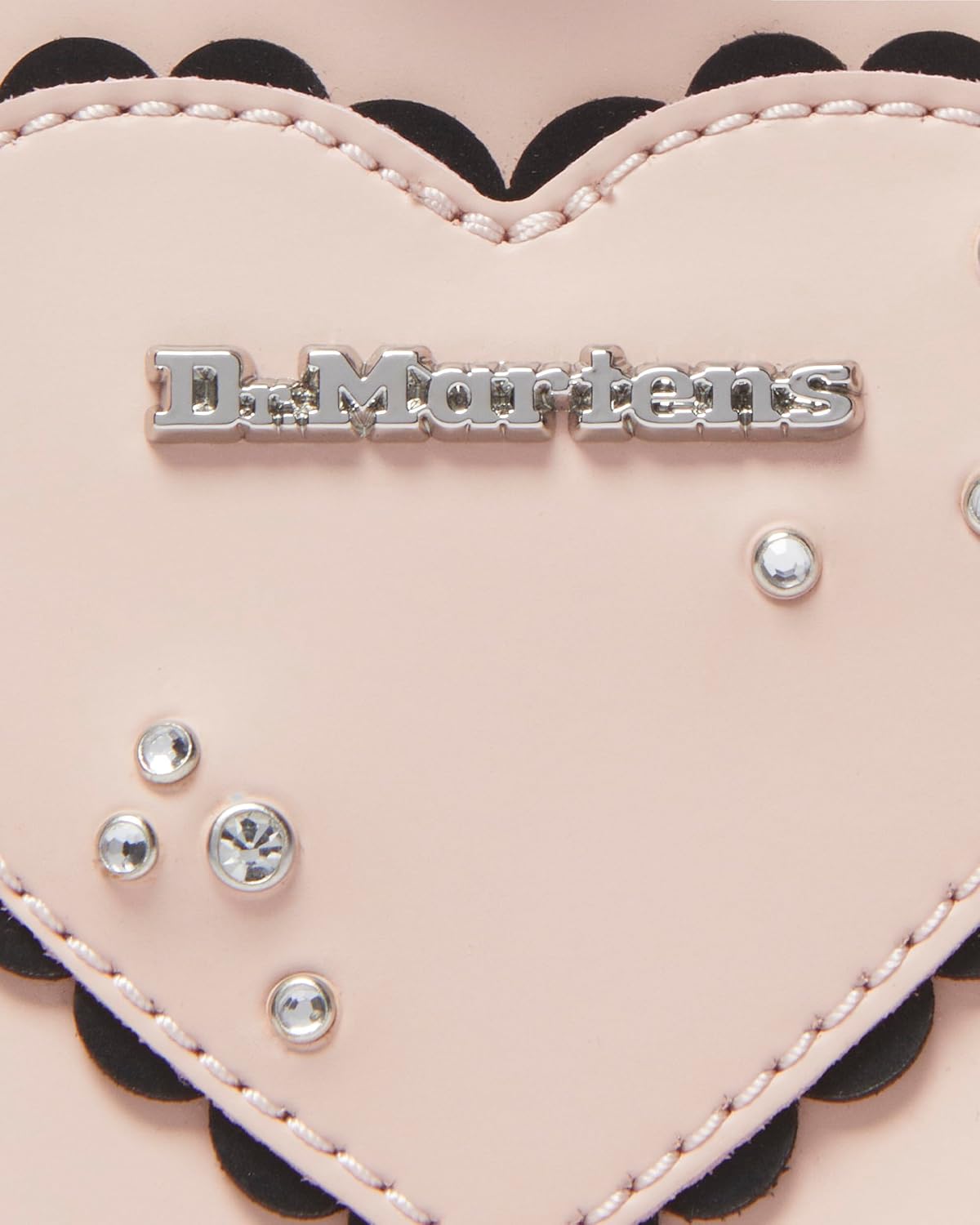 Dr. Martens Transparent Heart Shaped Backpack Powder Pink+black Kiev