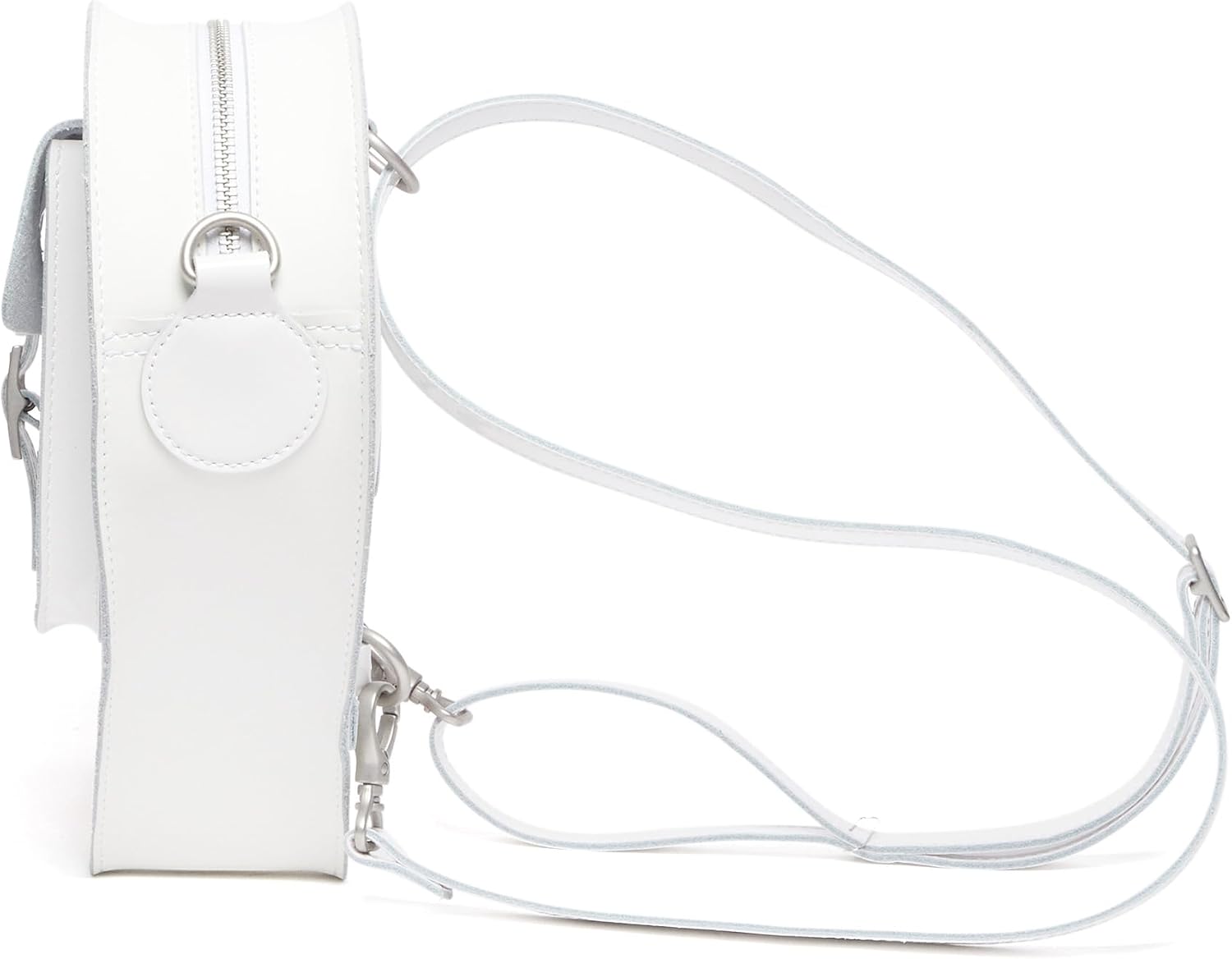 Dr. Martens Transparent Heart Shaped Backpack White Kiev+patent Lamper+smooth