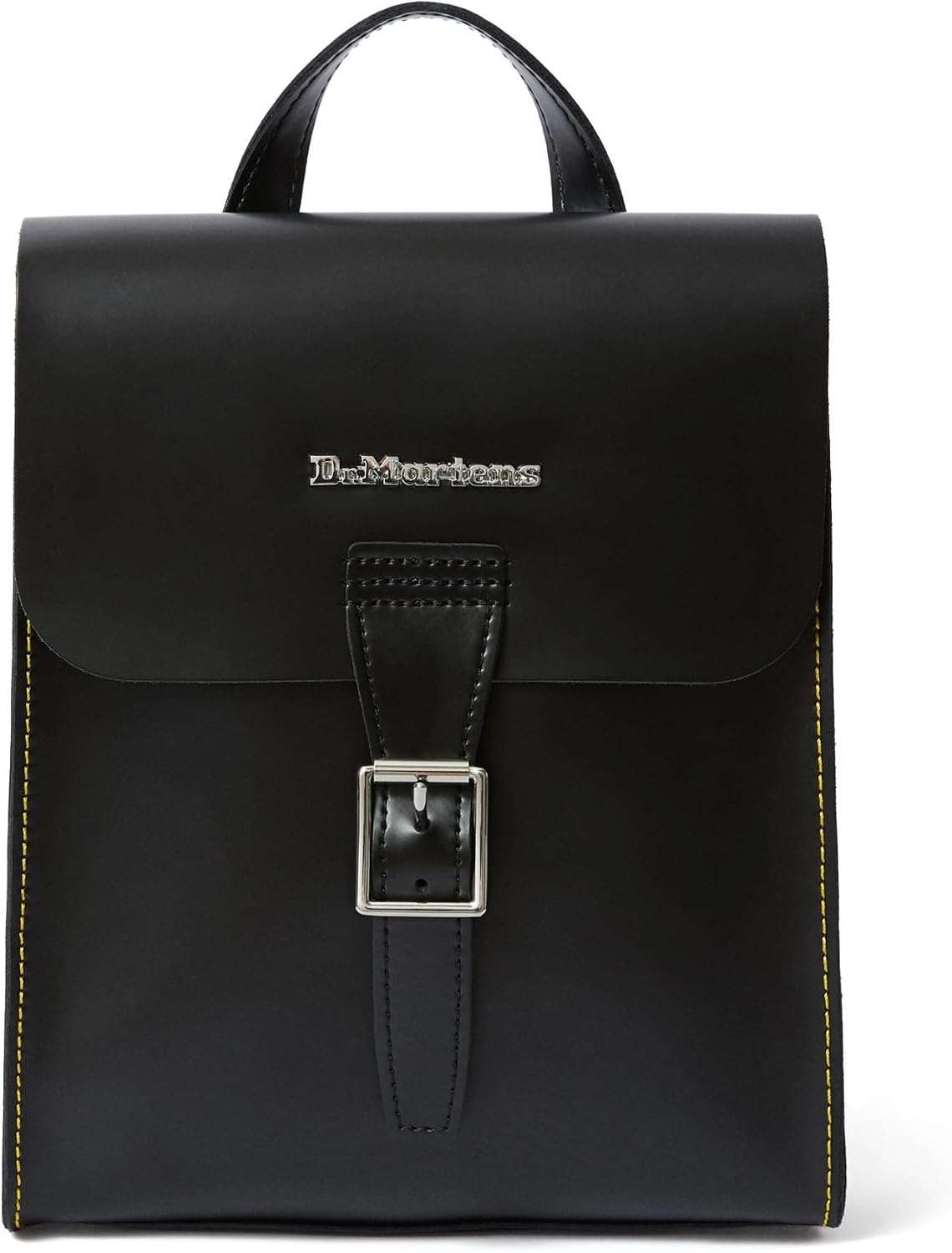 Dr. Martens Leather Mini Box Backpack, Black Smooth+Black Kiev