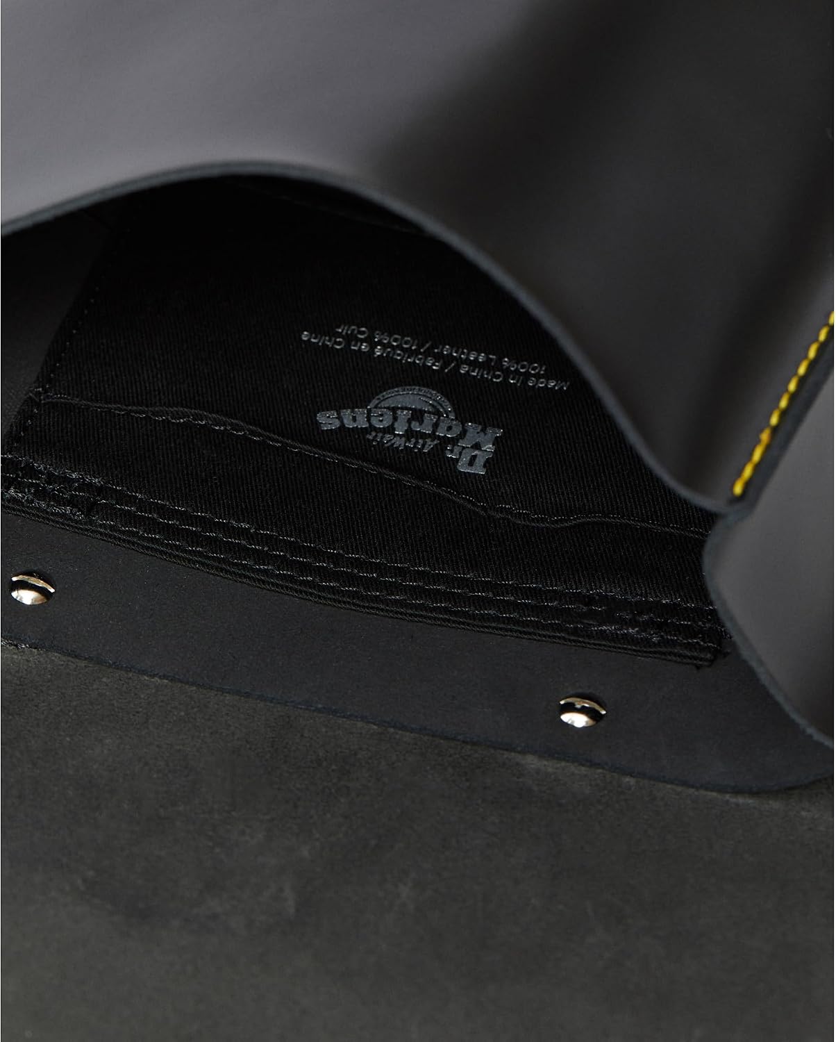 Dr. Martens Leather Mini Box Backpack, Black Smooth+Black Kiev