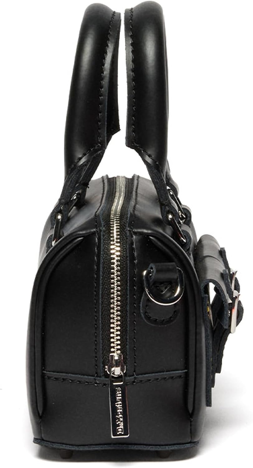 Dr. Martens Leather Mini Top Handle Bag, Black Kiev