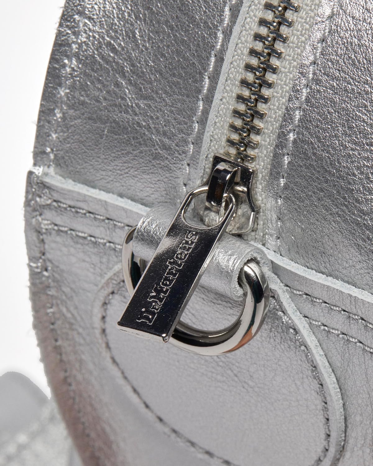 Dr. Martens Transparent Heart Shaped Backpack Silver Milled Metallic