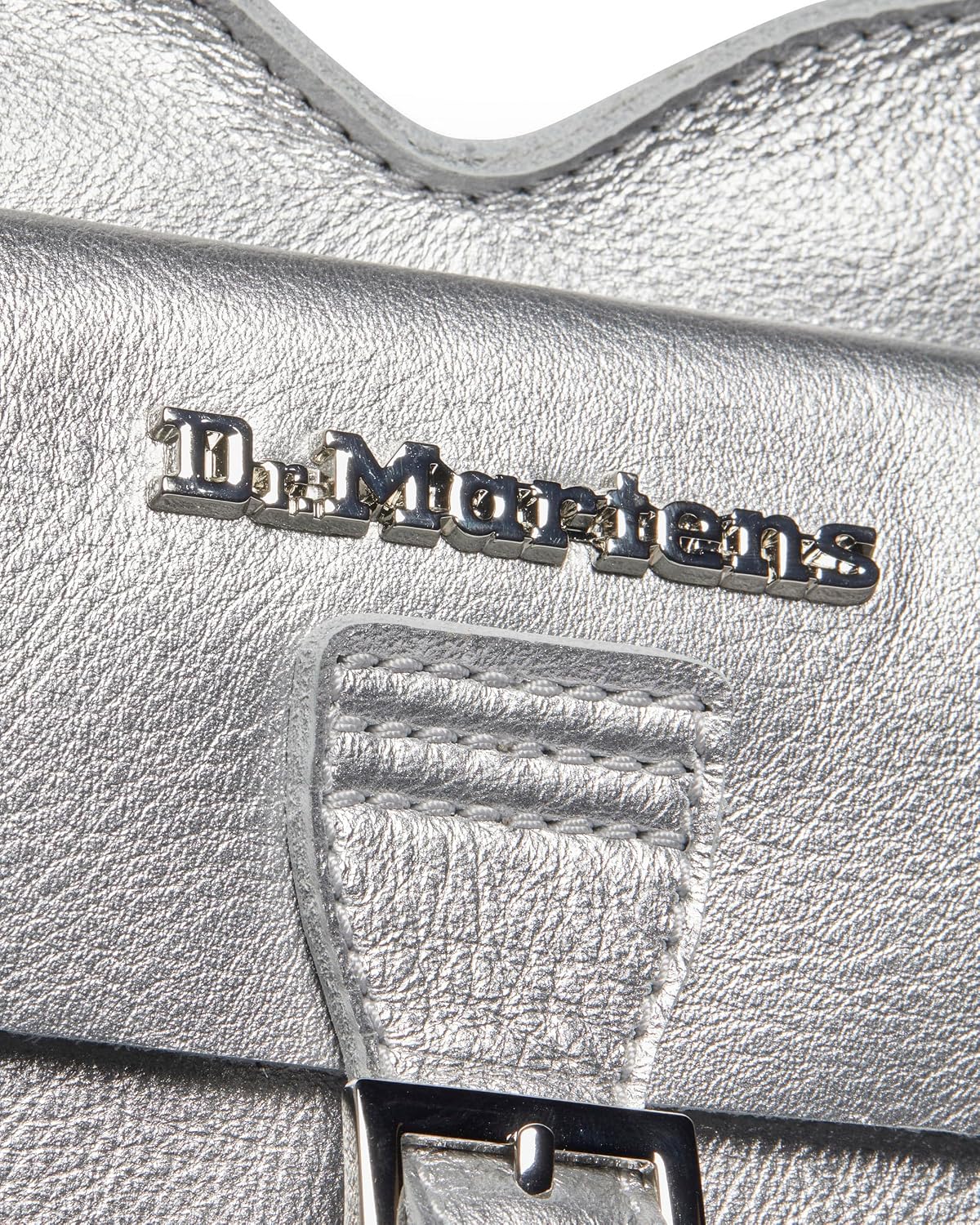 Dr. Martens Transparent Heart Shaped Backpack Silver Milled Metallic