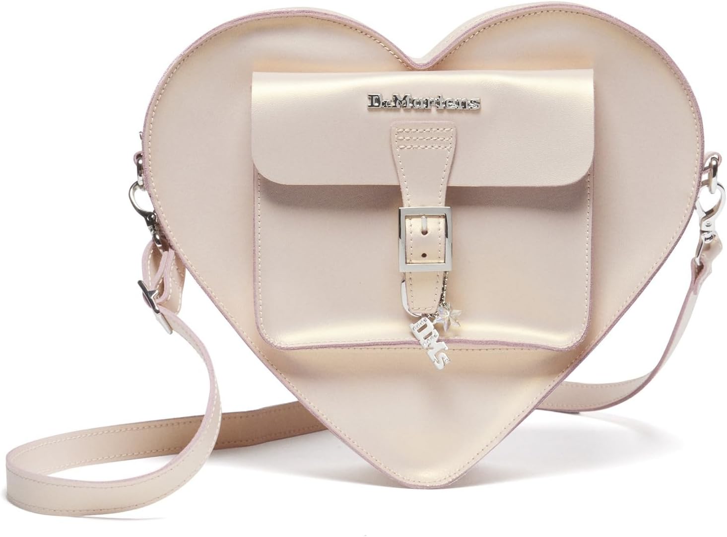 Dr. Martens Transparent Heart Shaped Backpack Powder Pink+gold Shift
