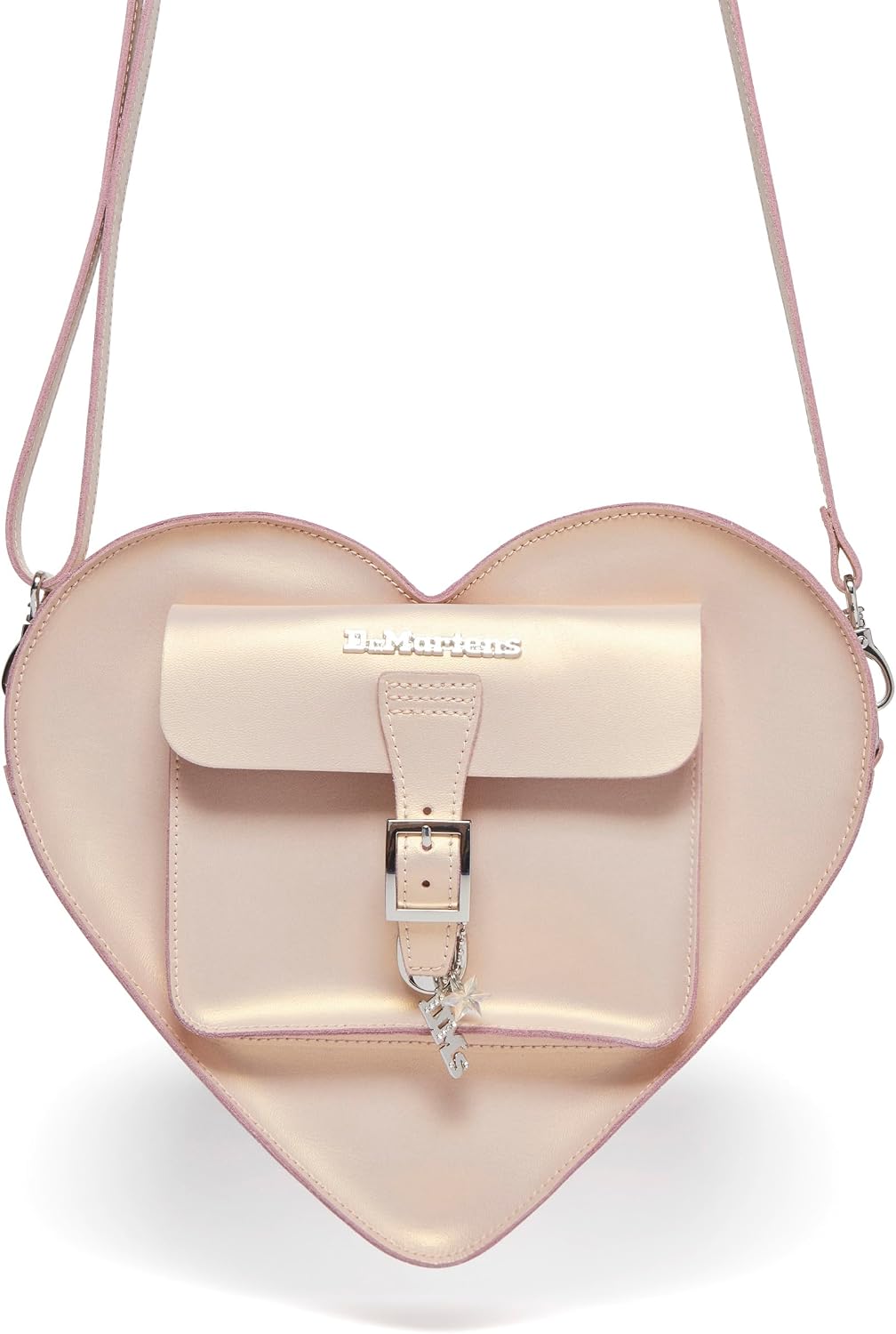 Dr. Martens Transparent Heart Shaped Backpack Powder Pink+gold Shift
