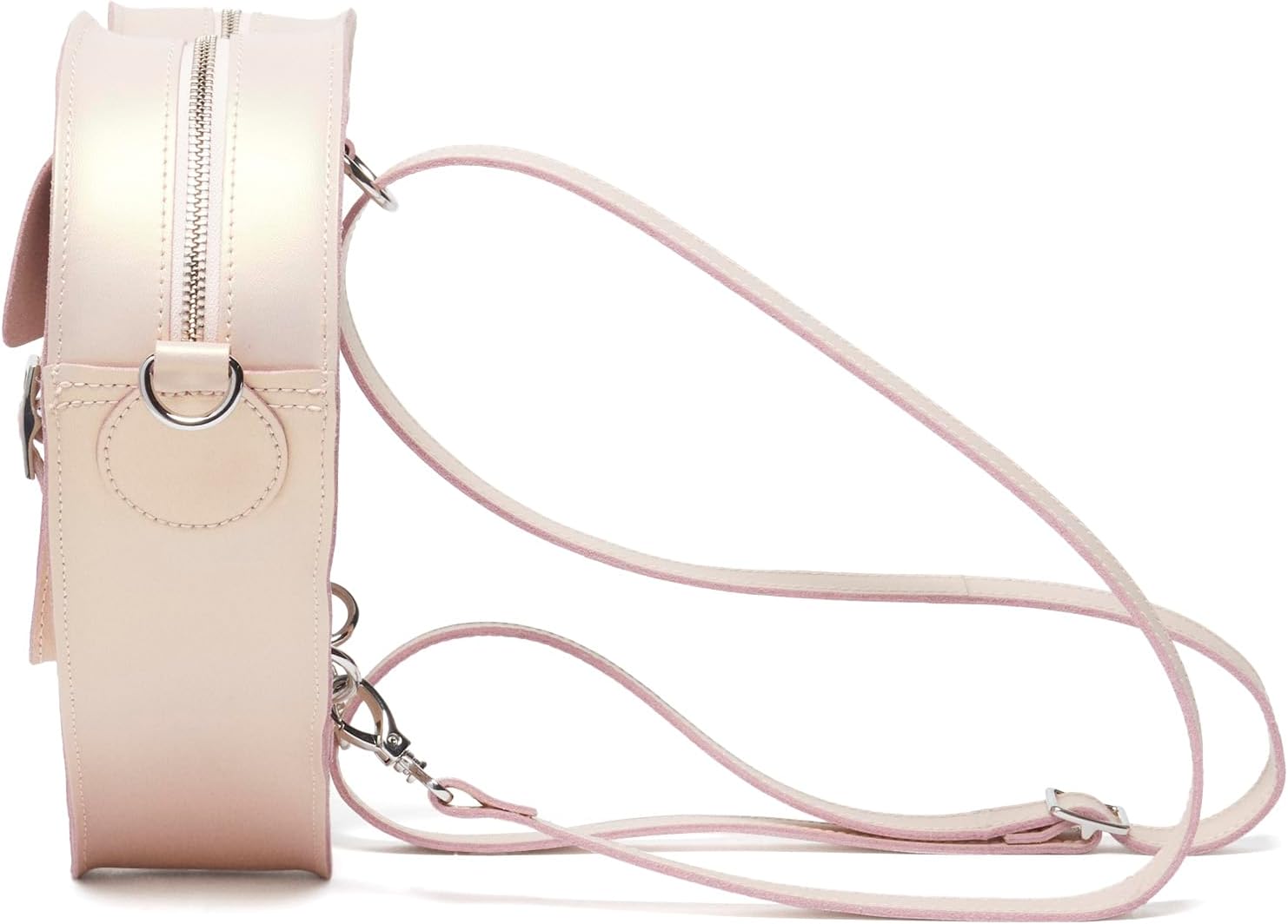 Dr. Martens Transparent Heart Shaped Backpack Powder Pink+gold Shift