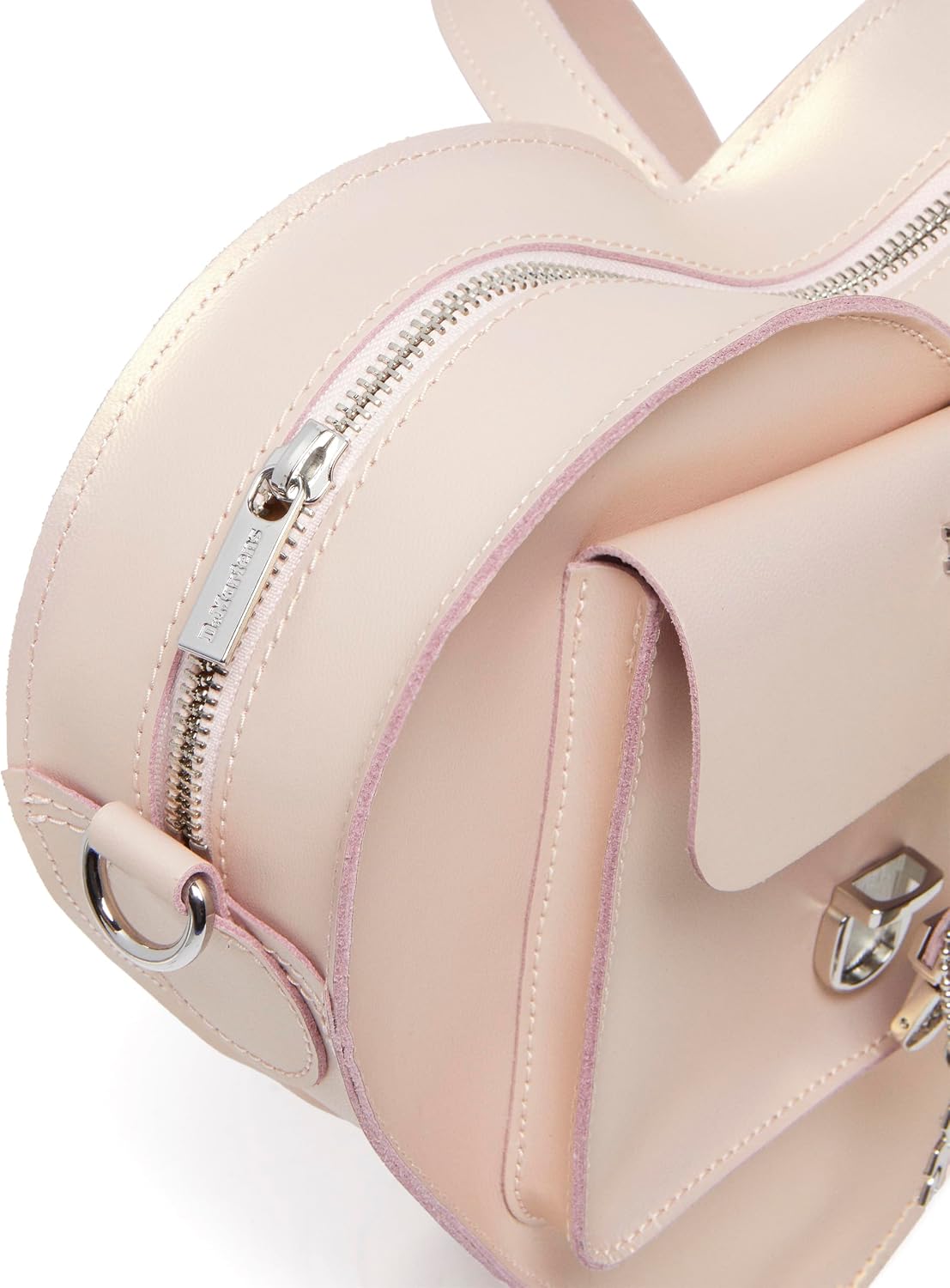Dr. Martens Transparent Heart Shaped Backpack Powder Pink+gold Shift