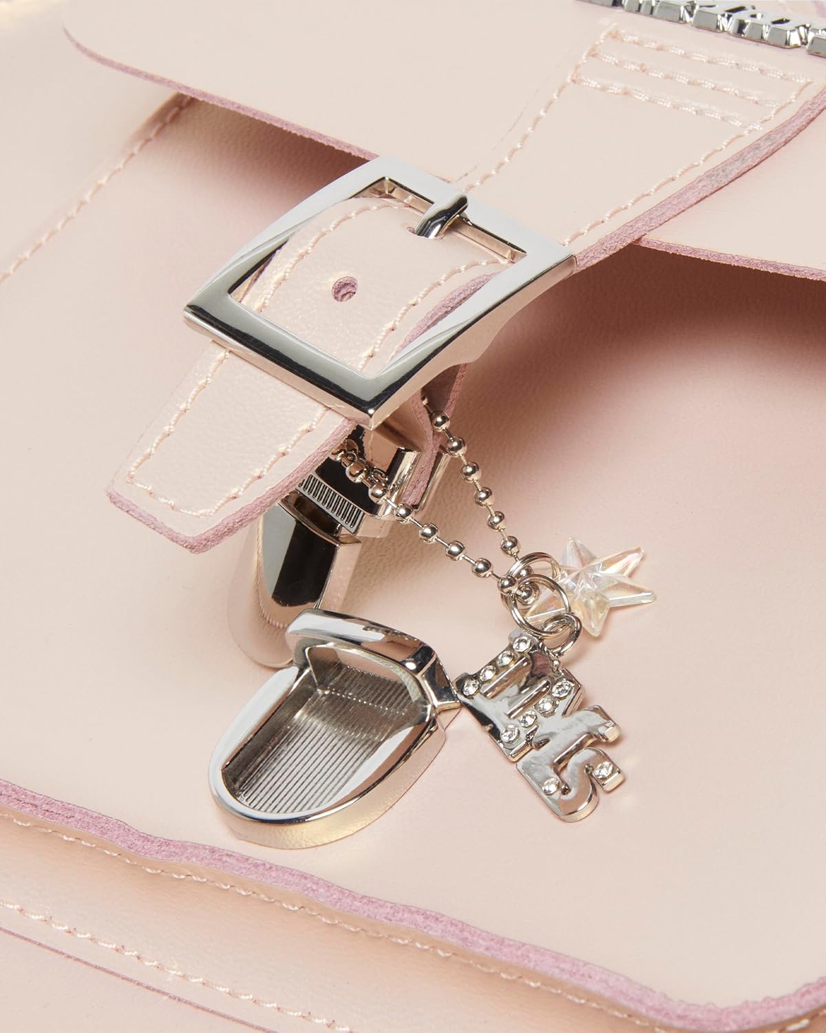 Dr. Martens Transparent Heart Shaped Backpack Powder Pink+gold Shift