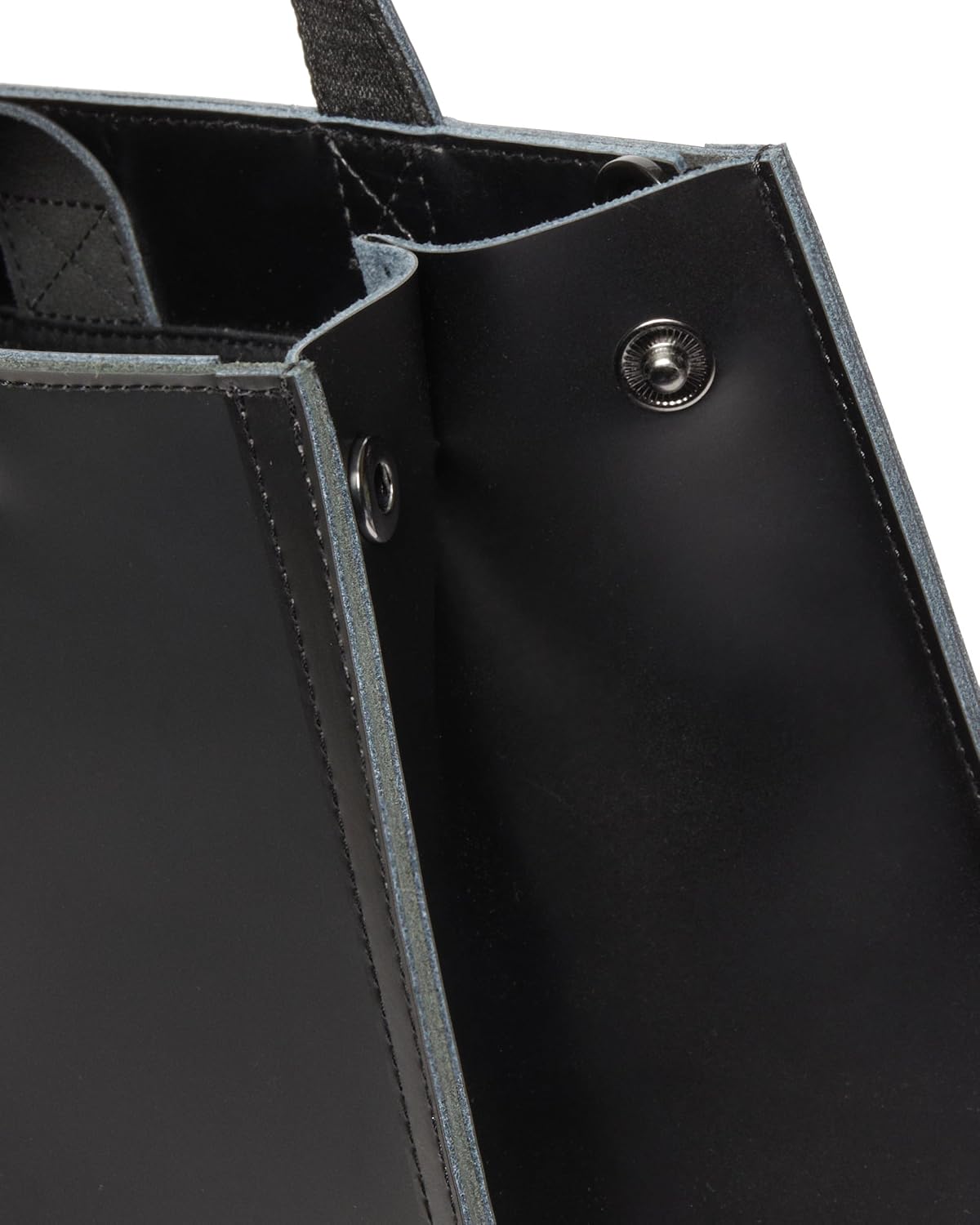 Dr. Martens Leather DNA Love My Docs Tote Bag, Black Smooth+Black Kiev