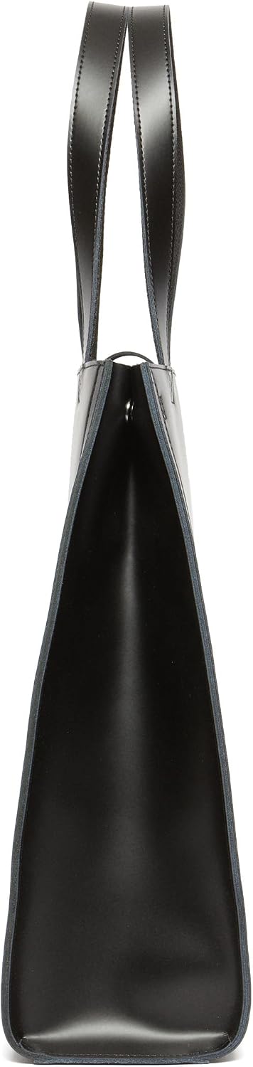 Dr. Martens Leather DNA Love My Docs Tote Bag, Black Smooth+Black Kiev