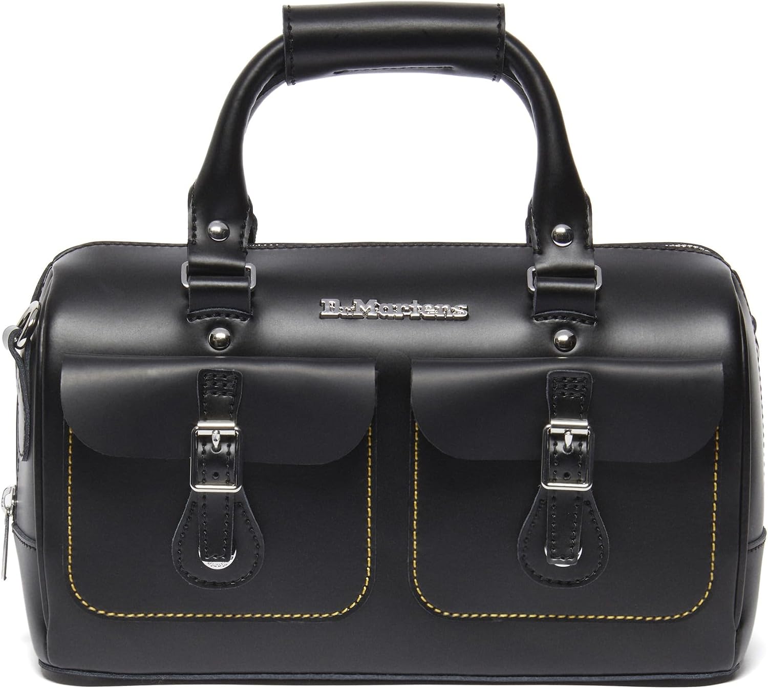 Dr. Martens Unisex Large Top Handle Bag Black Kiev+black Smooth