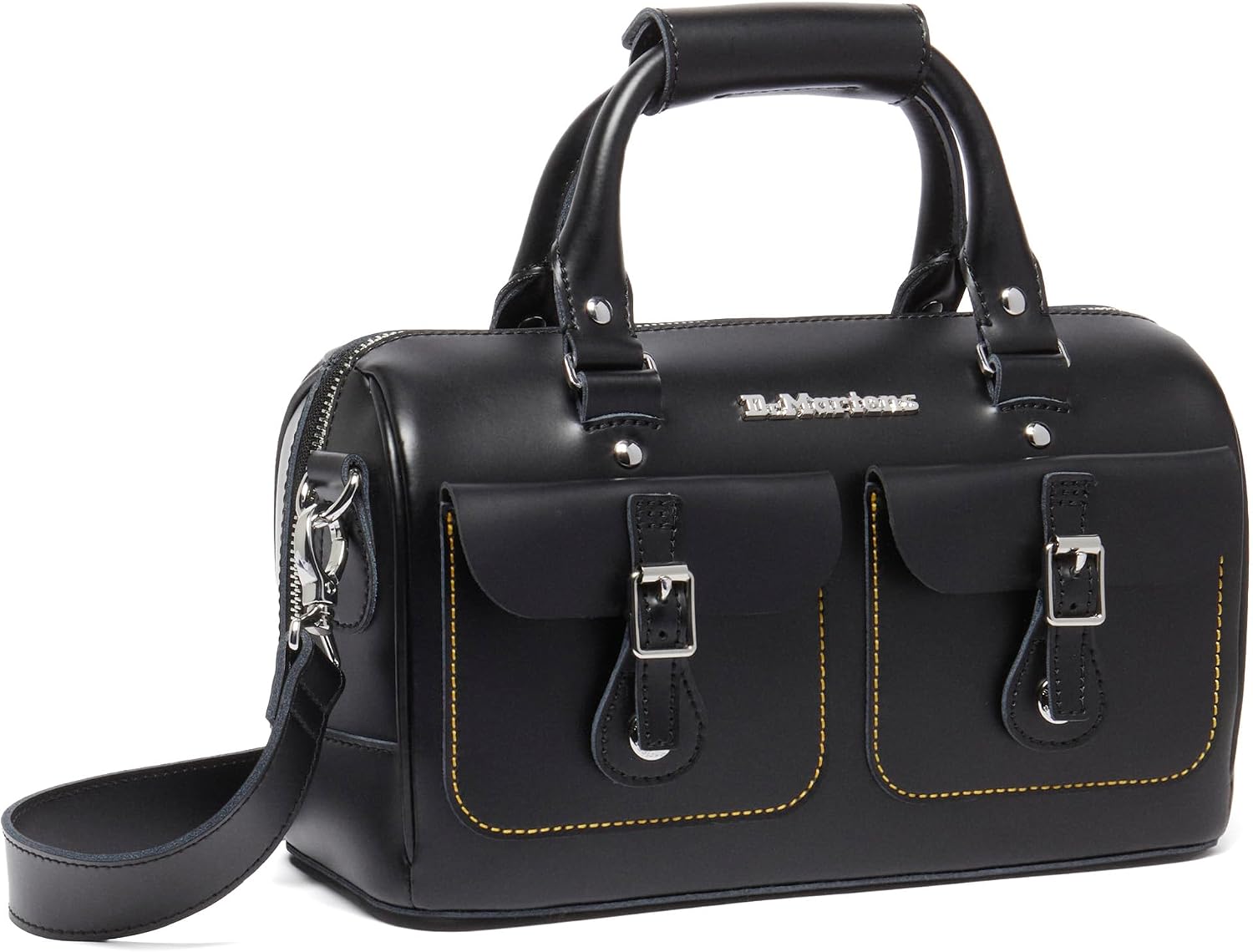 Dr. Martens Unisex Large Top Handle Bag Black Kiev+black Smooth