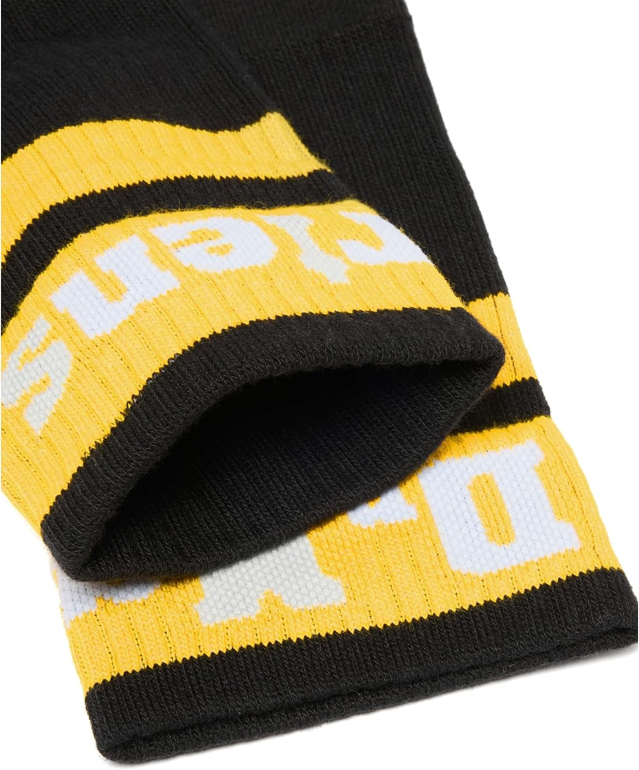 Dr. Martens Unisex Double Doc Sock Black+white+yellow Organic Cotton Blend