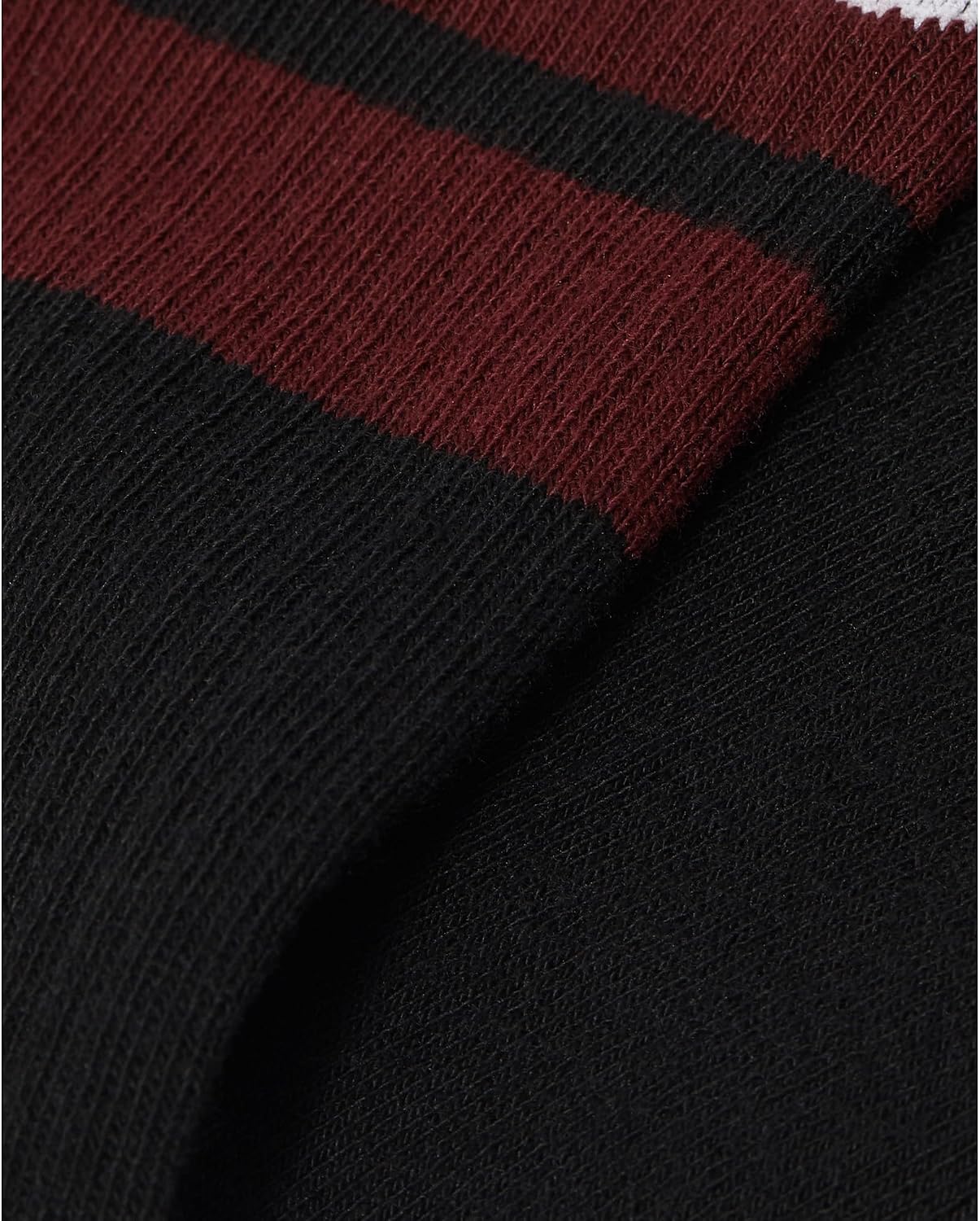 Dr. Martens Unisex Double Doc Sock Black+cherry Red+white Organic Cotton Blend