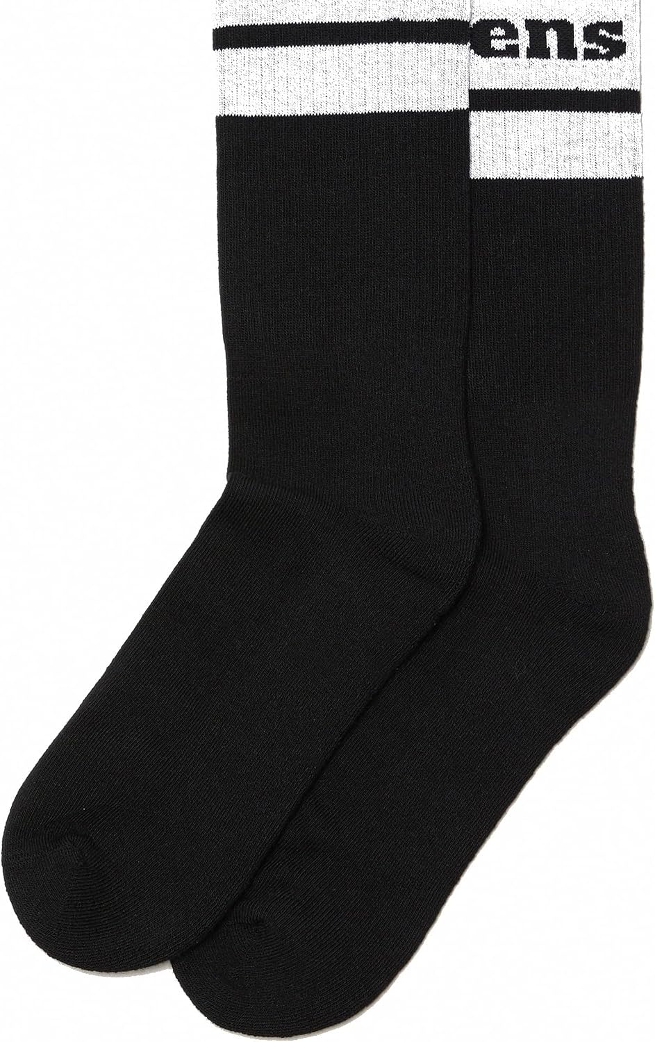 Dr. Martens Unisex Double Doc Sock Black+white Organic Cotton Blend