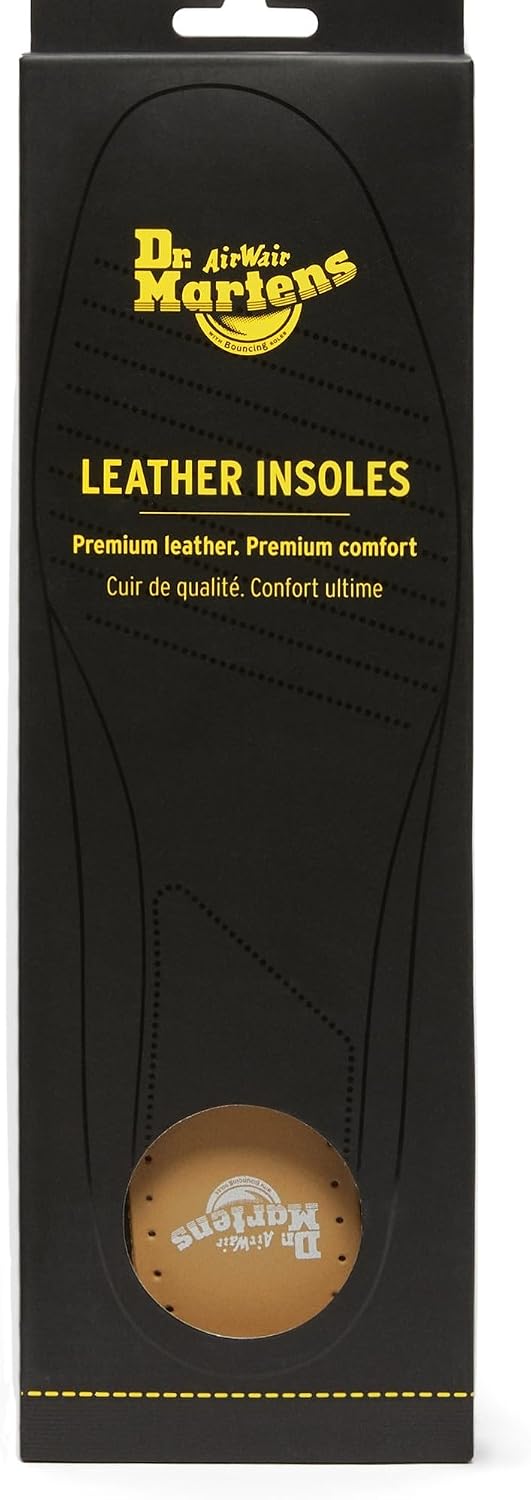Dr. Martens Leather Insole, Tan, 6 US Women  5 US Men Brown Hm Lining