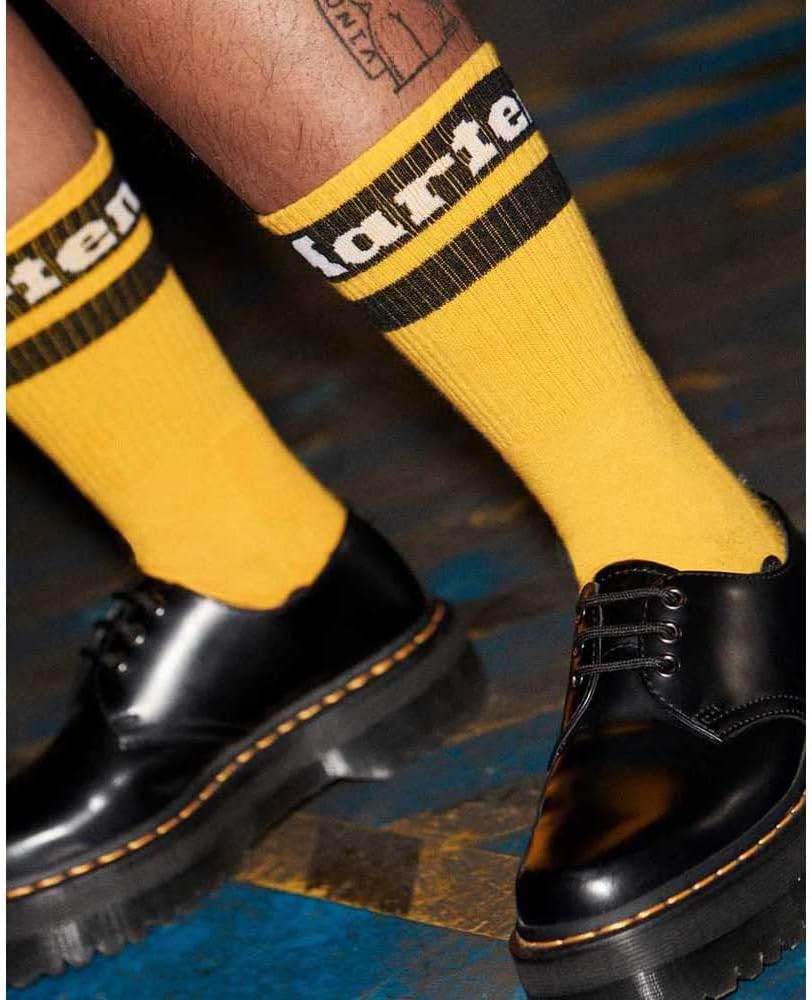 Dr. Martens Unisex Double Doc Sock Yellow Organic Cotton Blend