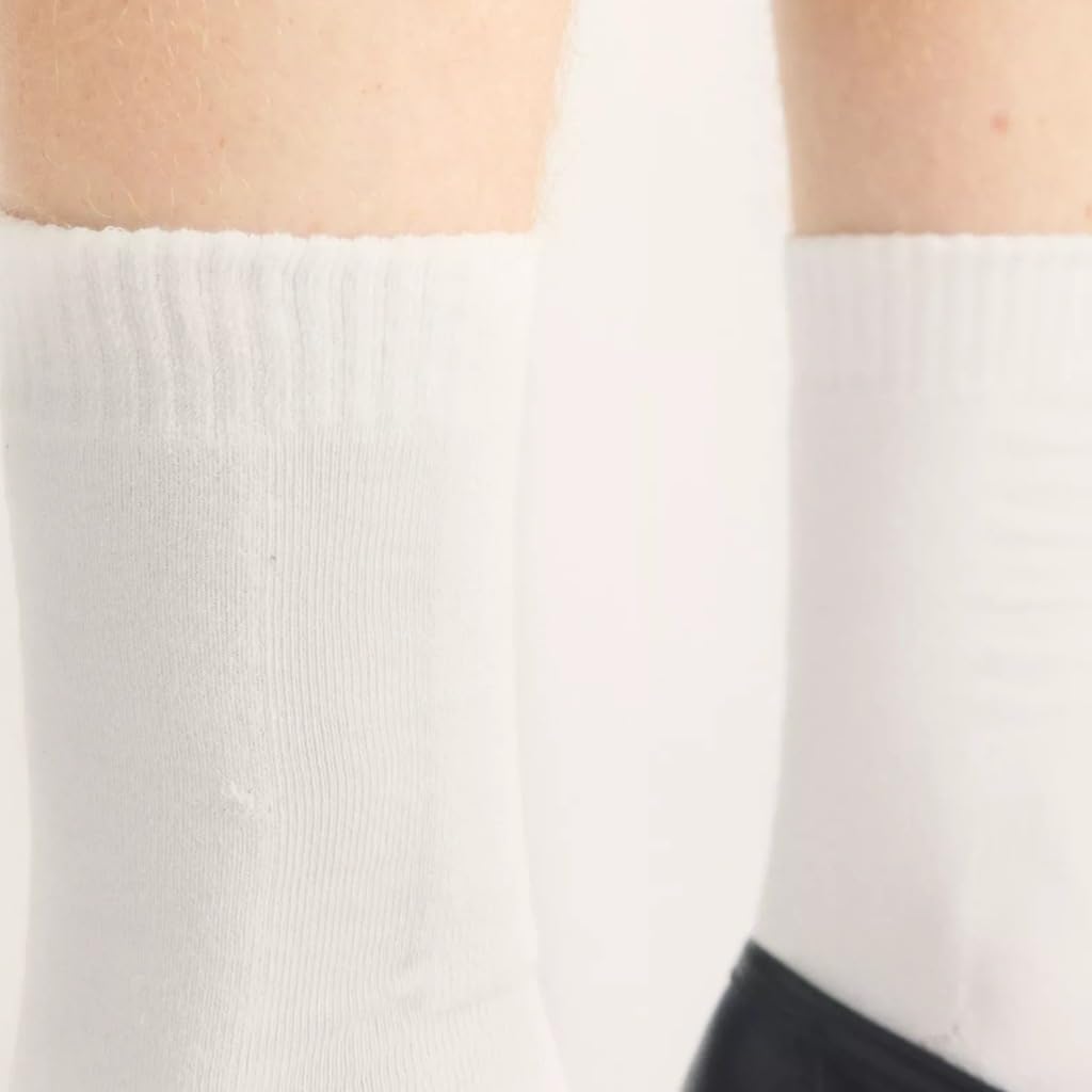 Dr. Martens Unisex Double Doc Sock White Organic Cotton Blend