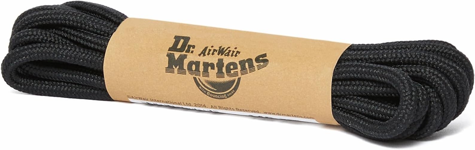 Dr. Martens 140cm Round Polyester 8-10 Eye Shoe Laces Black