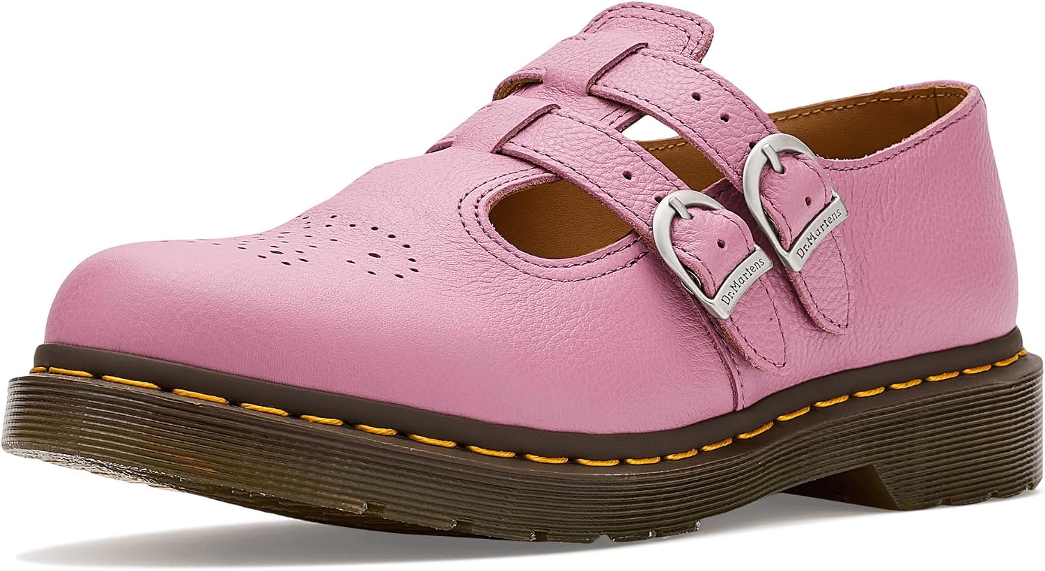 Dr. Martens Women's 8065 Mary Jane Leather Flat Shoe Dusty Rose Virginia