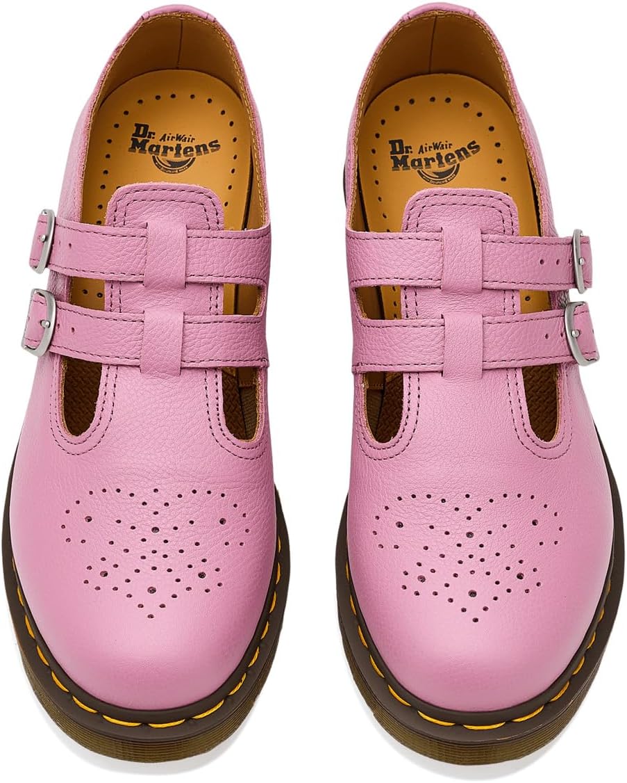 Dr. Martens Women's 8065 Mary Jane Leather Flat Shoe Dusty Rose Virginia